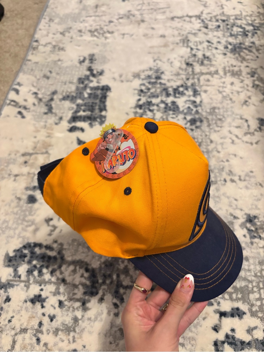 Naruto Licensed Yellow and Navy Baseball Cap